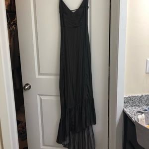 Dark gray maxi dress